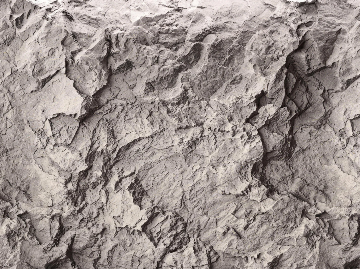 Close-up of light Wild Slate rock relief with layered texture